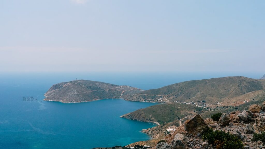 A photo showing a typical landscape of the mountainous Greek island of Kalymnos