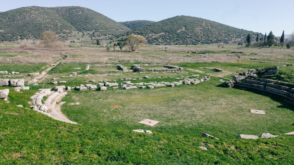 A photo of the Ancient Mantineia Archaeological Site in Peloponnese, Greece