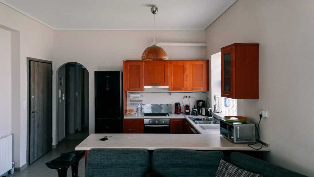An image from the interior of Diamante Beachfront Suites located in Sykia in Greece's Gulf of Corinth