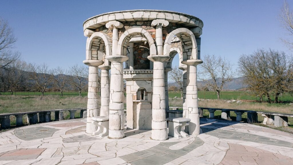 A photo of the Jacob's Well next to Agia Fotini Mantineias Church close to Tripolis, Greece.