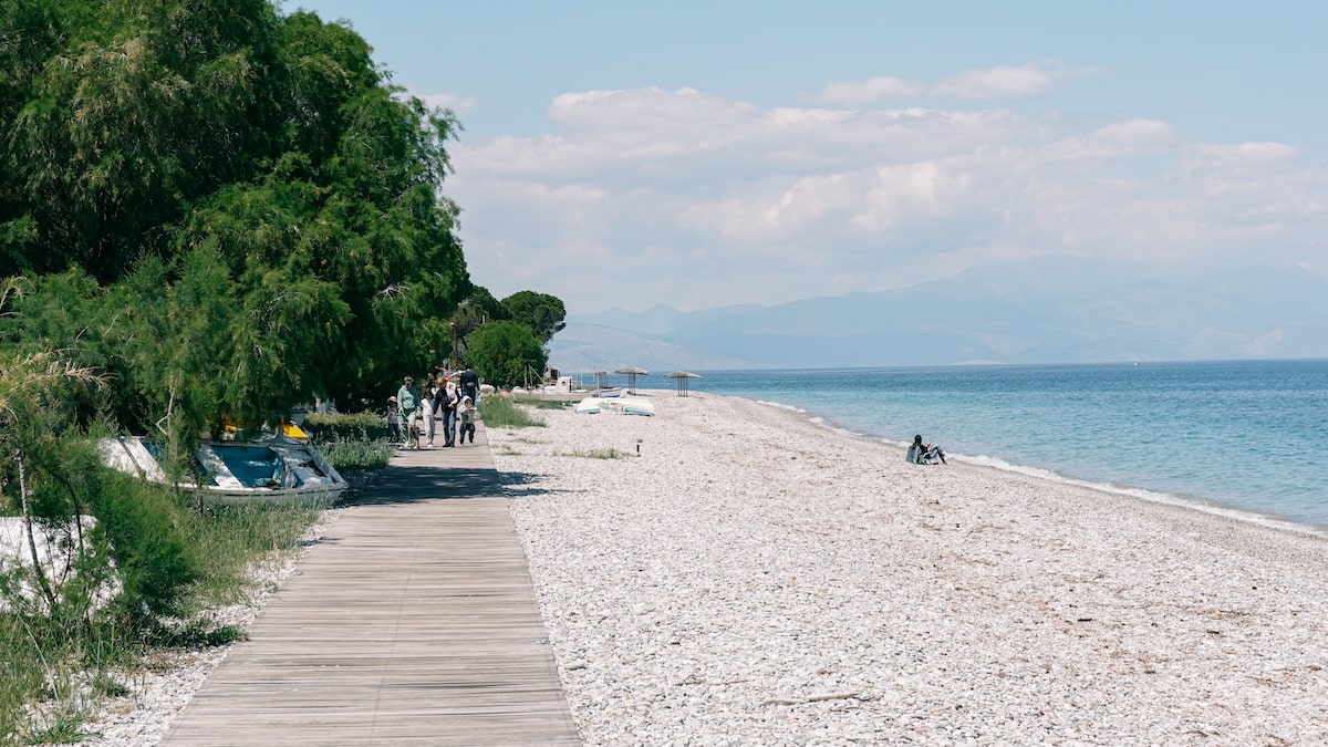 An image of Sykia Beach in Peloponnese.
