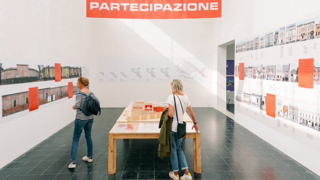 A photo of the pavilion of Austria during the Venice Architecture Biennale 2023
