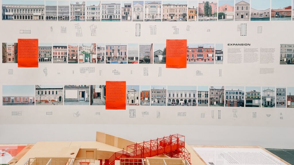 A photo of the pavilion of Austria during the Venice Architecture Biennale 2023