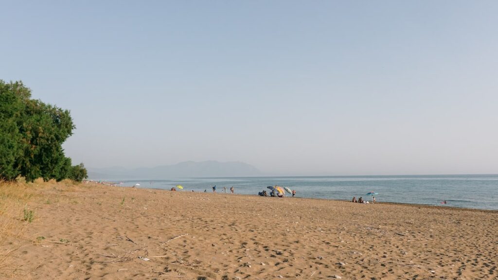 A photo of the sandy Zacharo Beach