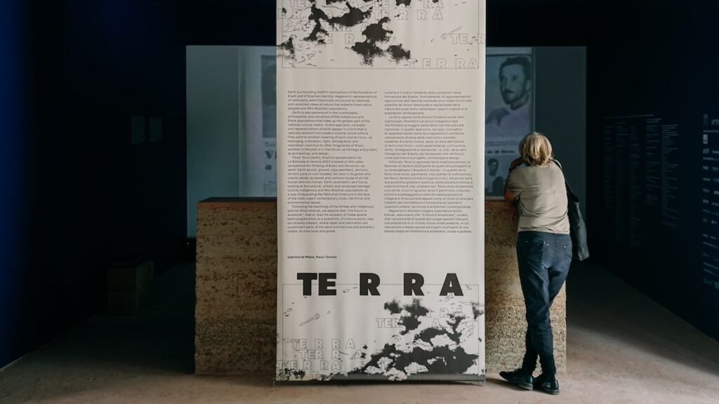 A photo of the pavilion of Brazil during the Venice Architecture Biennale 2023