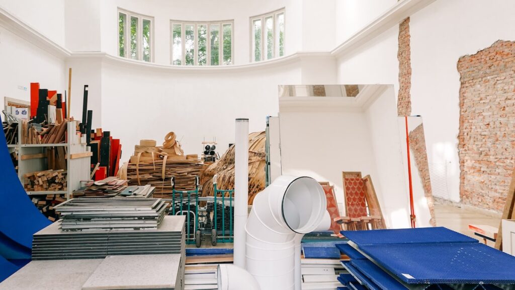 A photo of the pavilion of Germany during the Venice Architecture Biennale 2023