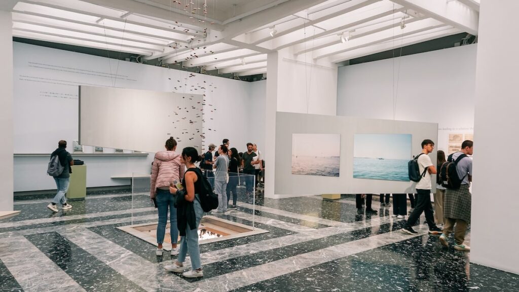 A photo of the pavilion of Japan during the Venice Architecture Biennale 2023