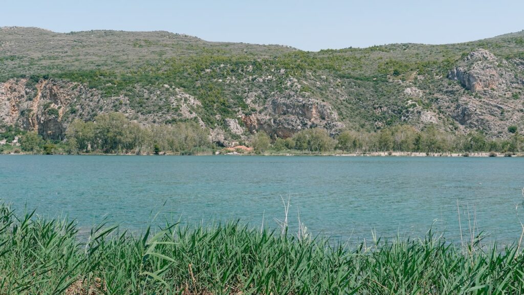 A photo of Kaiafas Lake in the Western Peloponnese in Greece.