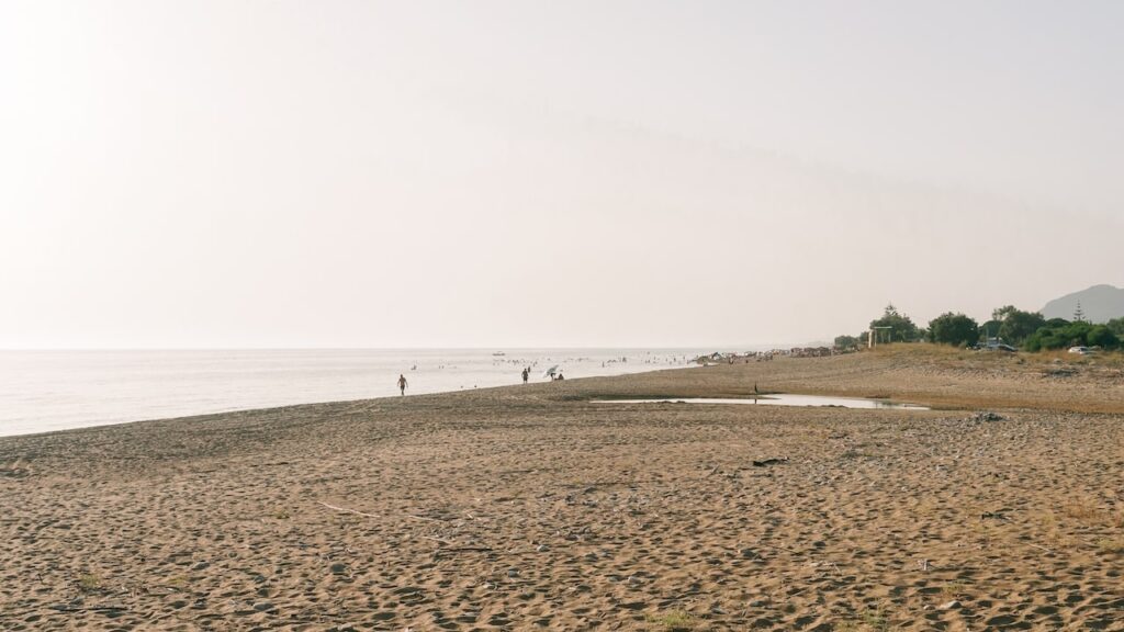 A photo of the sandy Zacharo Beach in Peloponnese, Greece.