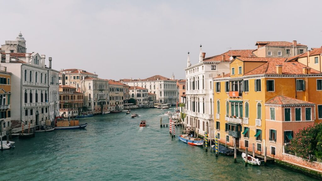 A photo of the Grand Canal in Venice