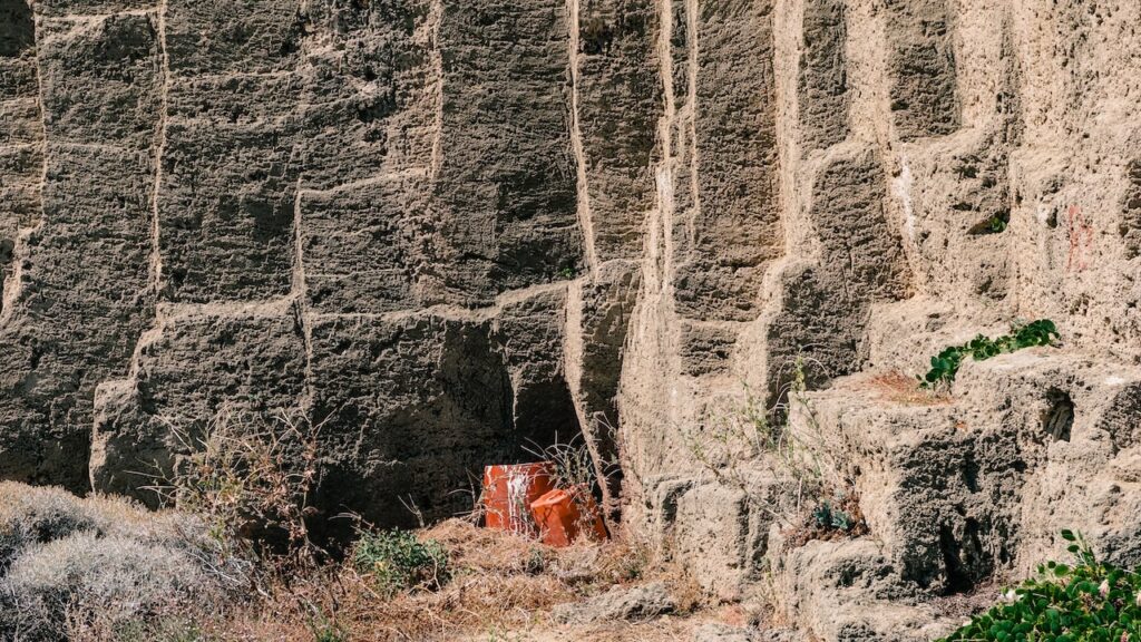 A photo showing abstract rock formations in the Greek island of Skyros. It appears on the 2023 Year Review of the travel blog Letters to Barbara