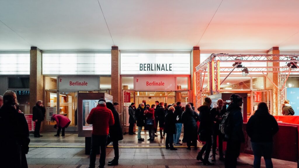 A photo of the entrance of Kino International during the Berlin International Film Festival