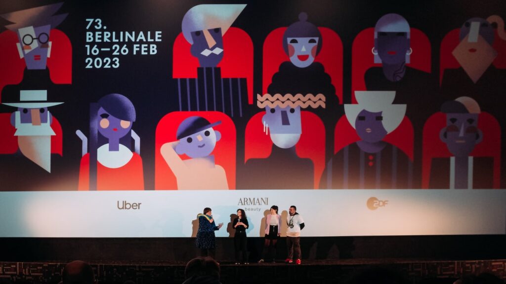 A photo of Q&A after a screening at the Berlinale 2023