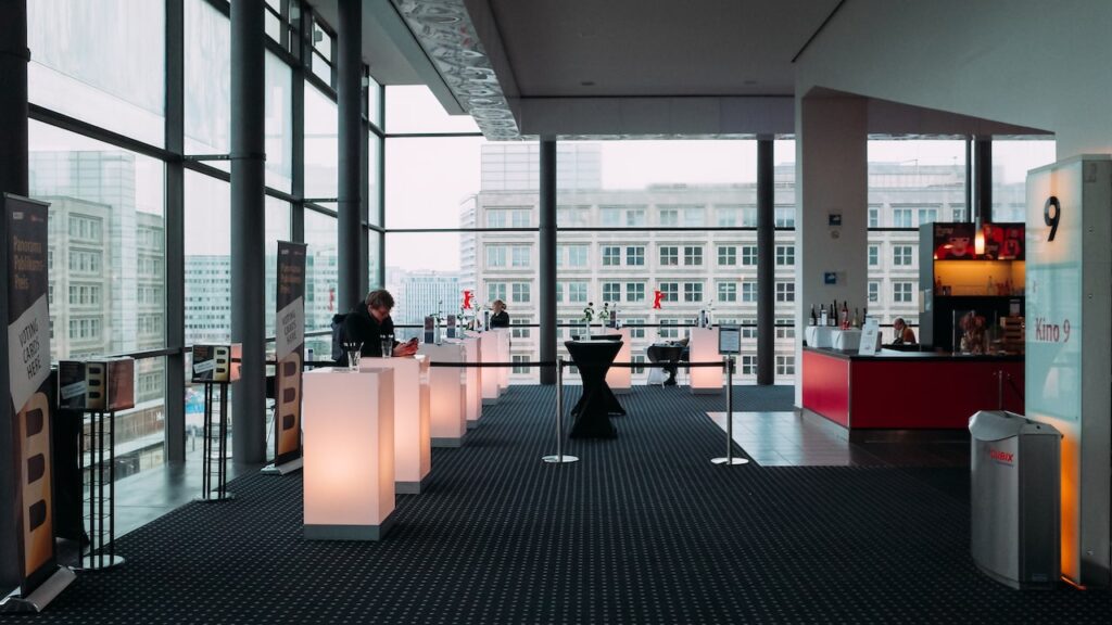 A photo of the interior of Cubix cinema in Berlin