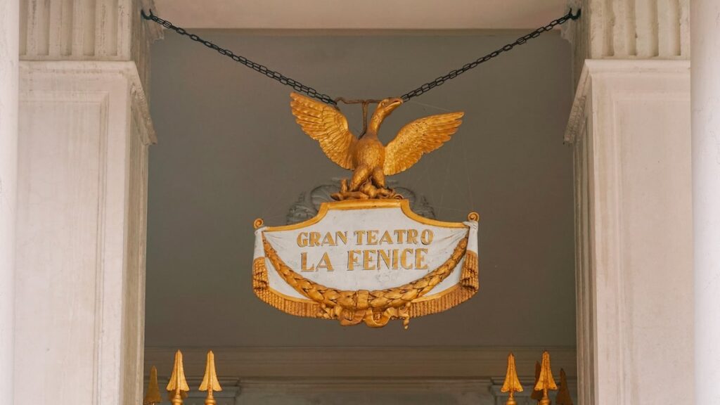A photo of La Fenice Opera emblem