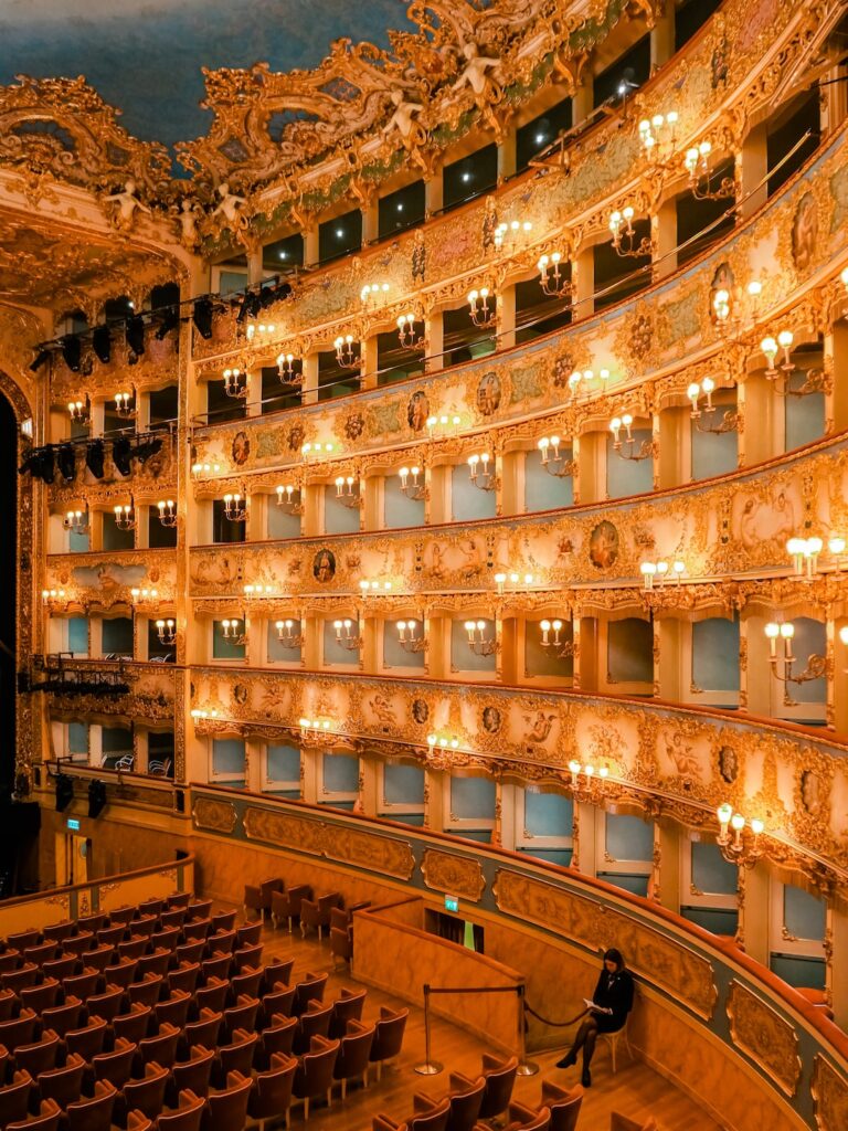 A photo from the interior of La Fenice
