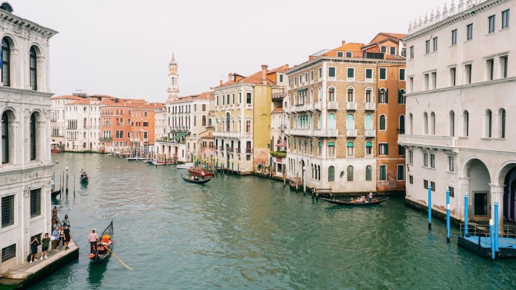 A photo of the Grand Canal in Venice, Italy