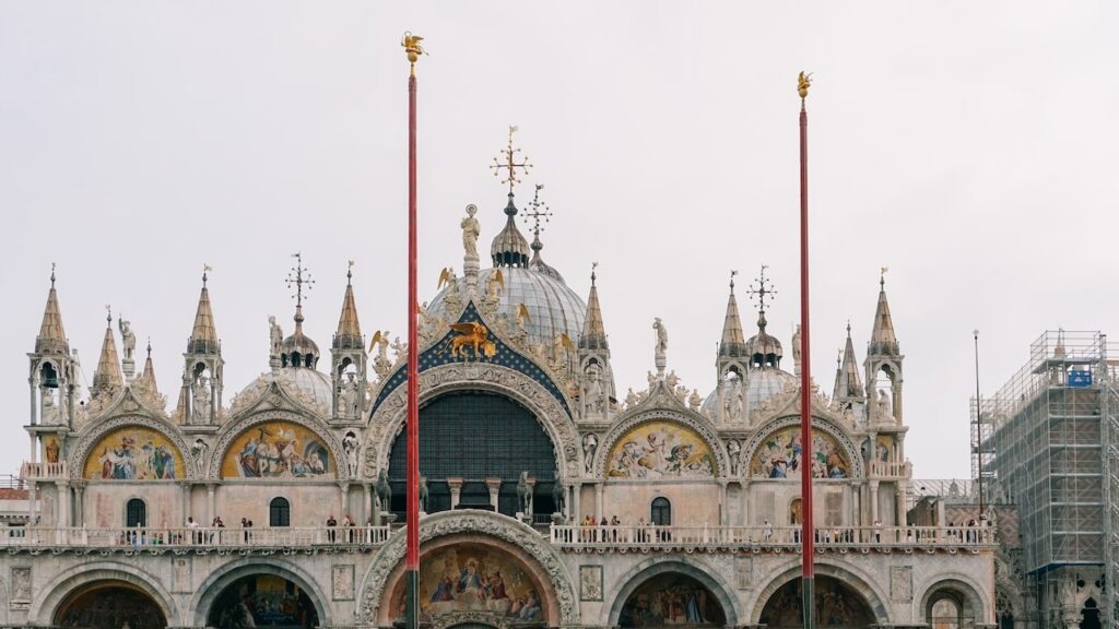 The St Mark's Cathedral in Venice is part of every guided walking tour in the city