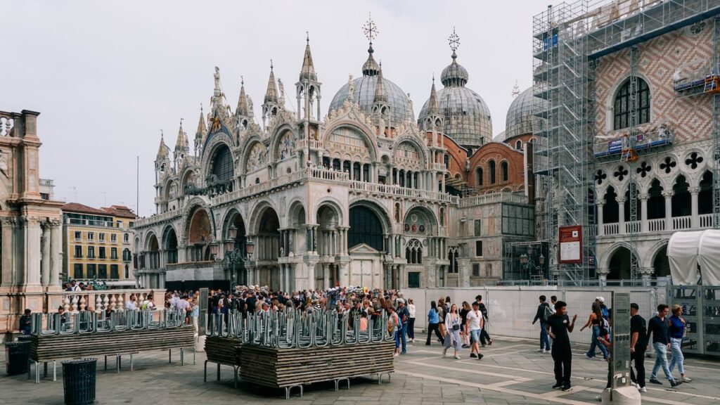 The St Mark's Cathedral in Venice