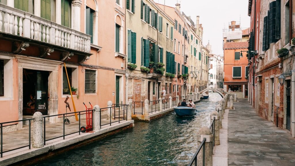 A canal in Dorsoduro district in Venice