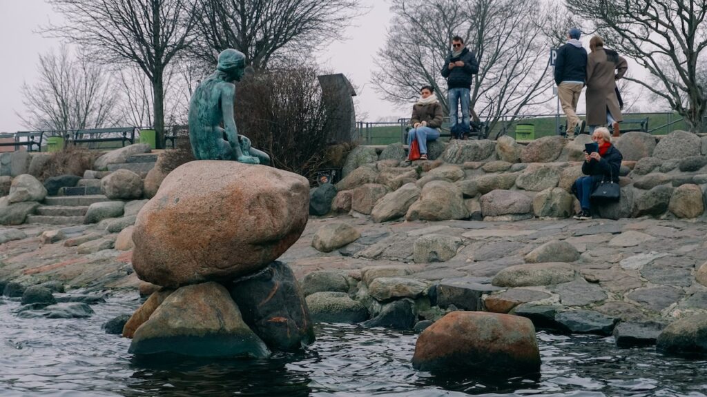 The Little Mermaid captured during a Copenhagen Canal Tour
