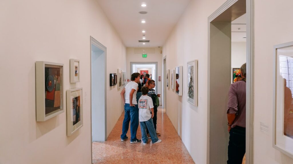 The interior of the Peggy Guggenheim Collection Venice