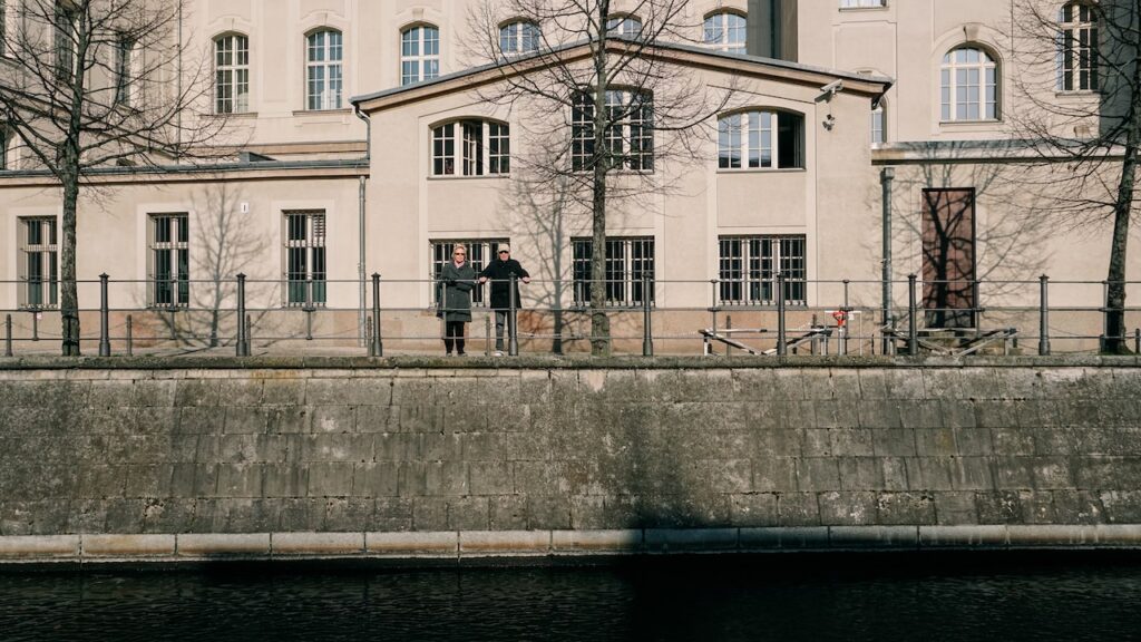 People looking a boat in Berlin, Germany