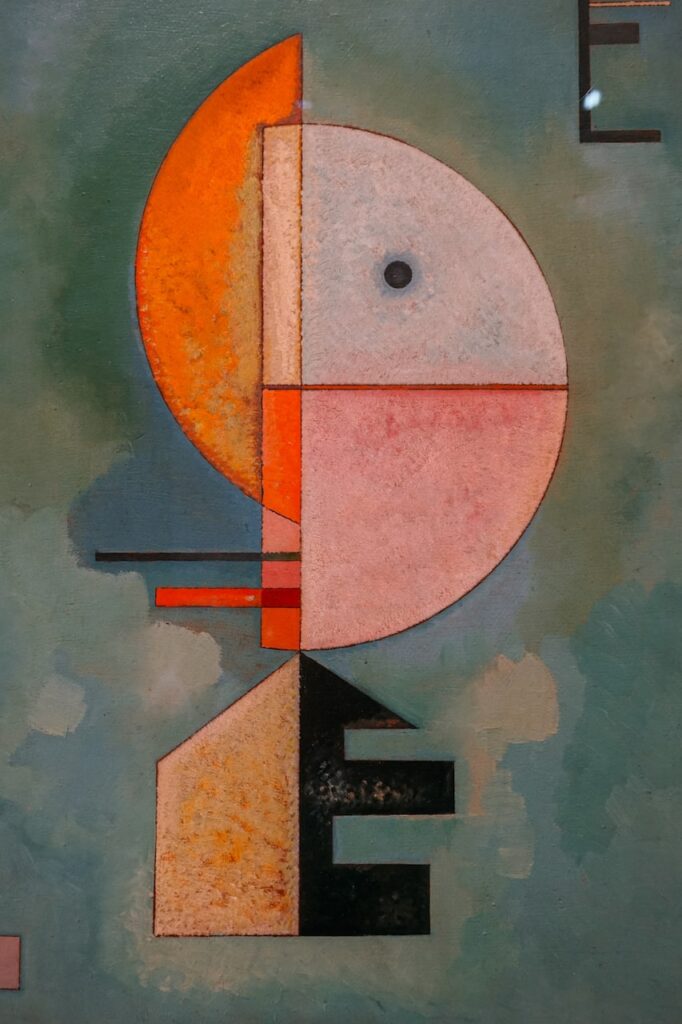 The painting "Upwards" by Wassily Kandinsky