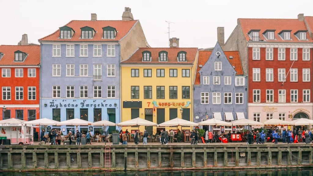 The waterfront cafes at Nyhavn's promenade