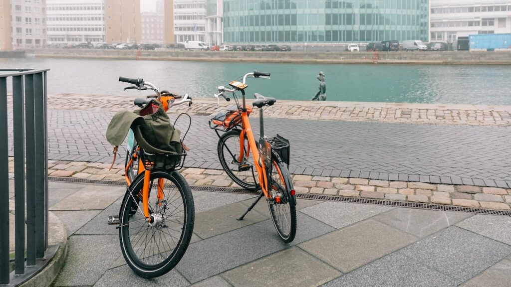 Two bicycles by Donkey Republic in Copenhagen
