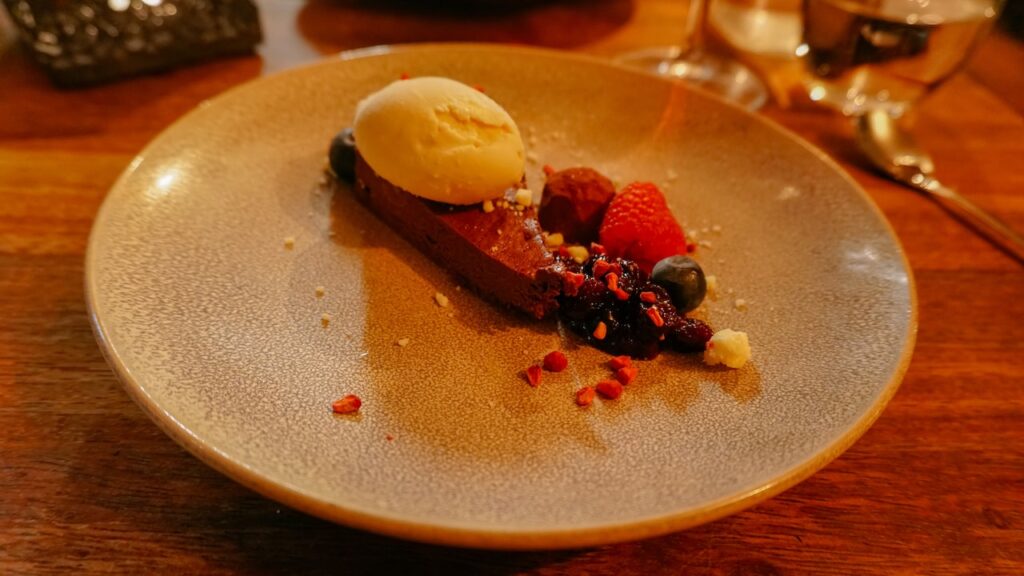A dessert at Tight Restaurant