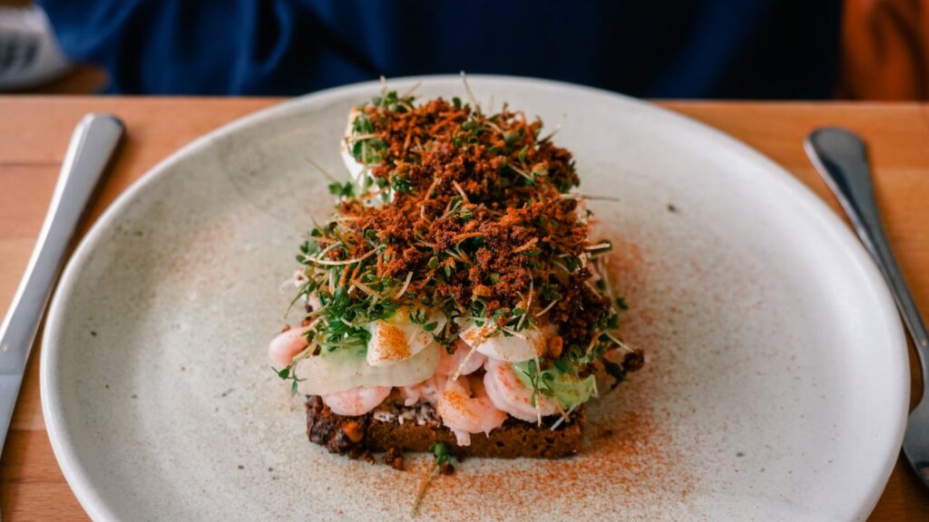 Traditional Danish Smørrebrød in Copenhagen