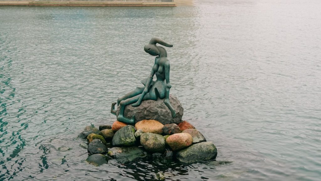 The Genetically Modified Little Mermaid statue