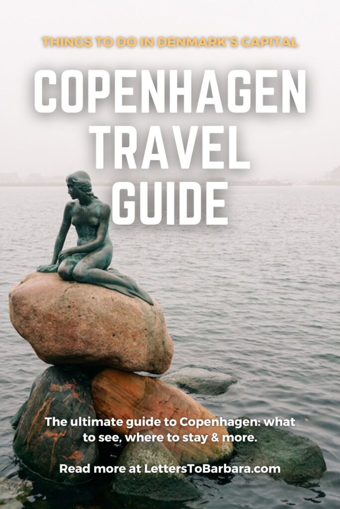 A Pinterest Pin for an article about the best things to do in Copenhagen written by George Pavlopoulos for the travel blog Letters to Barbara