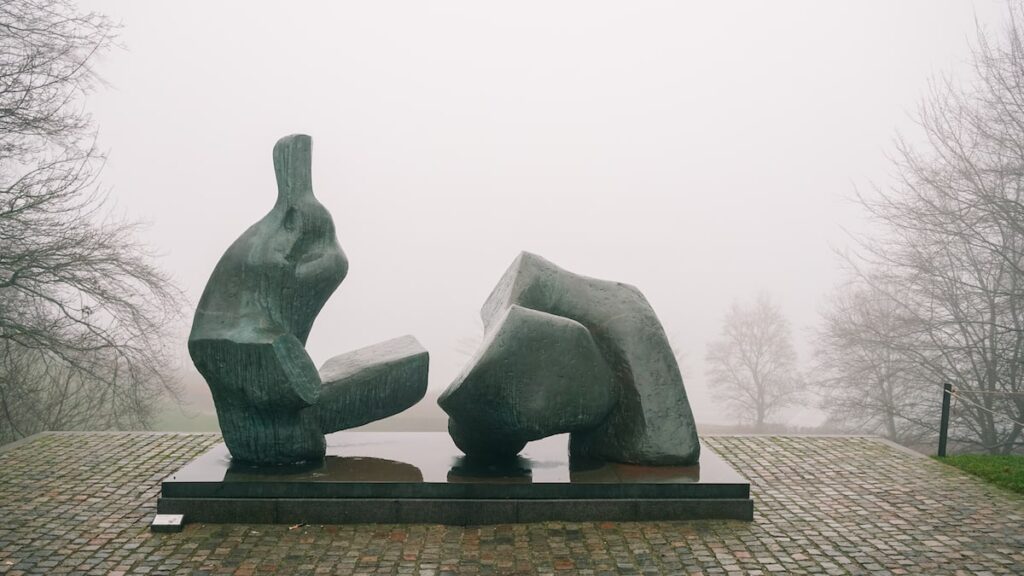 A Henry Moore sculpture at the Louisiana Museum Of Modern Art in Denmark