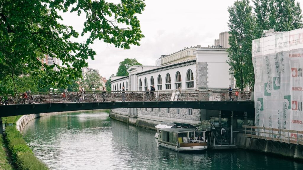 The Butchers Bridge in Ljubljana, Slovenia