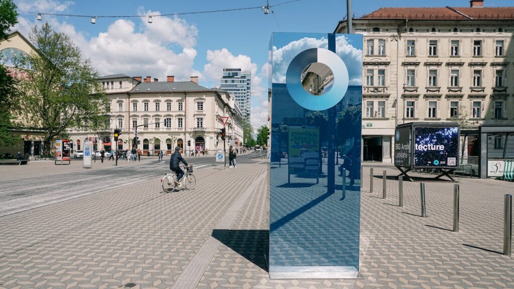 The Cyanometer detecting the blueness of the sky in Ljubljana