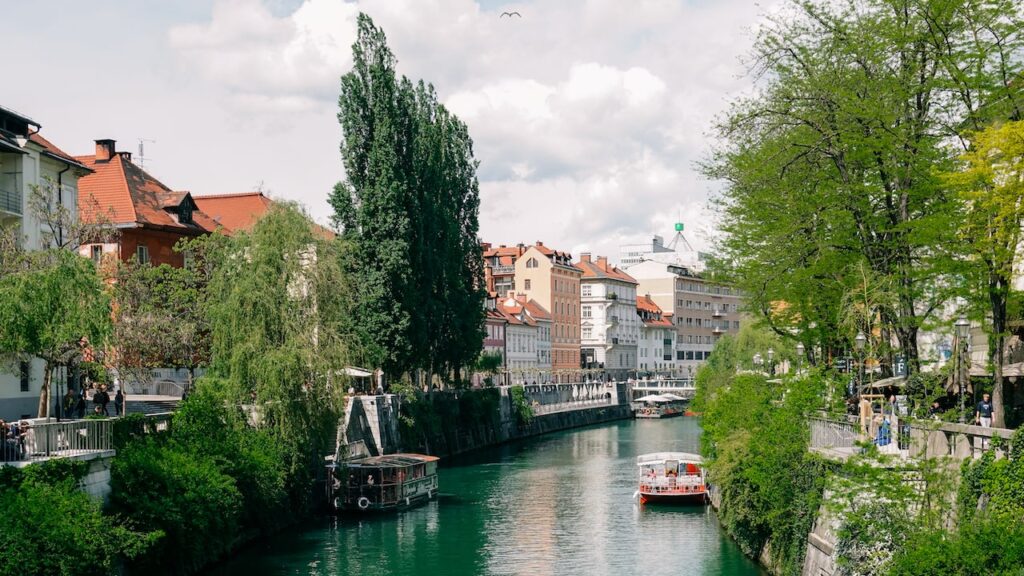 River view of Ljubljana's river