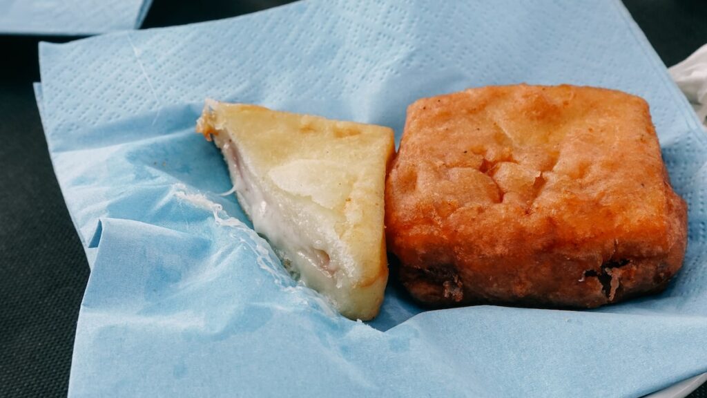 Cicchetti on a plate served during Venice food tours