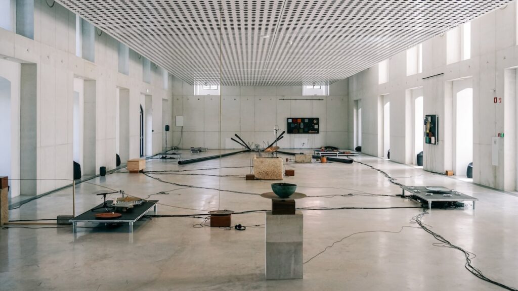 The Standing Waves installations by Tarek Atoui at Cukrarna Gallery in Ljubljana