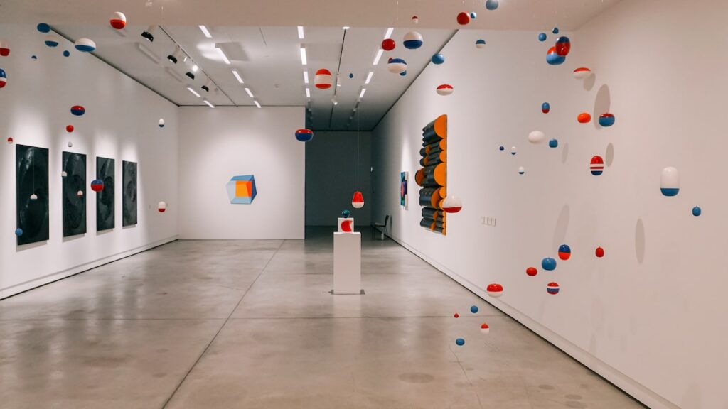 Artwork by Vinko Tusek called Red Blue Round