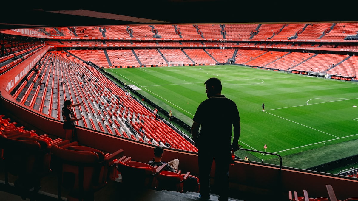 Before the football match Athletic Bilbao Celta 3-1