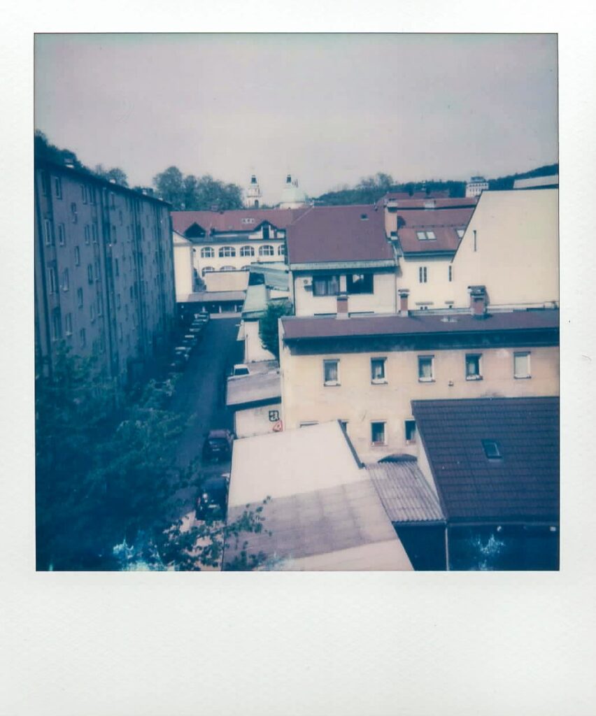 My room view with in Ljubljana with the Polaroid Impulse AF