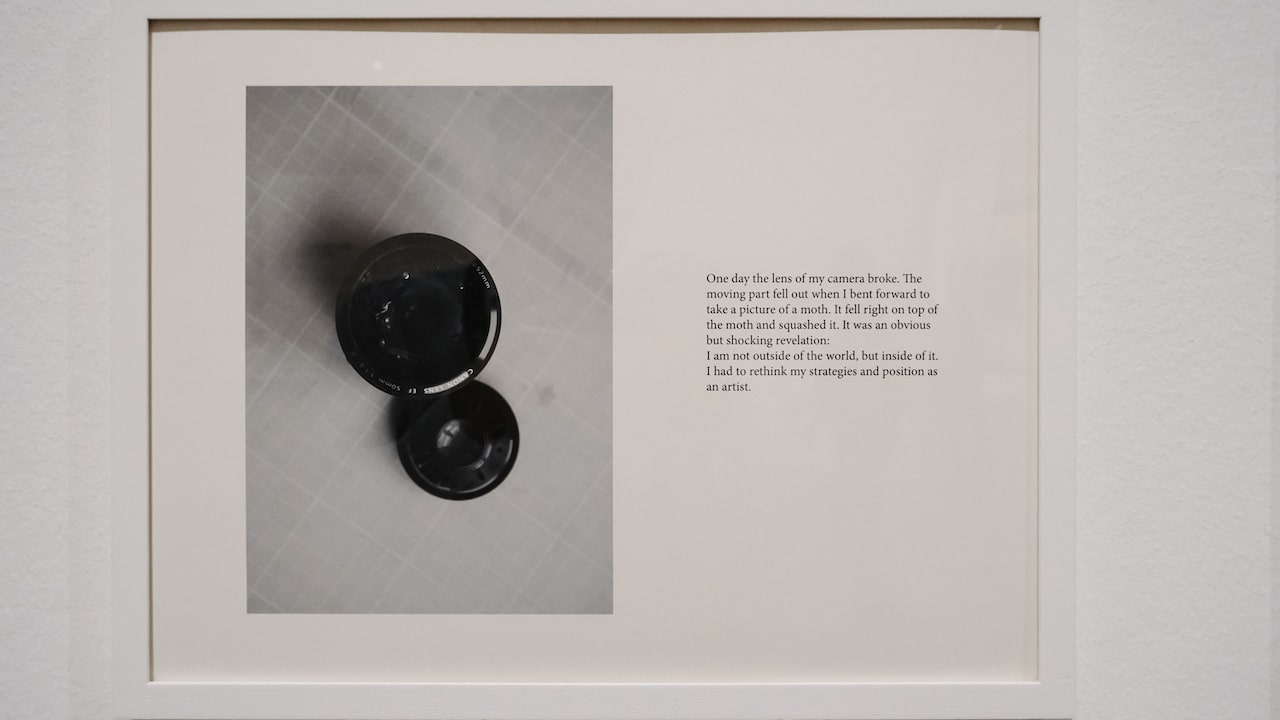 Detail of a photo by Markus Vater at the Language/Text/Image Exhibition