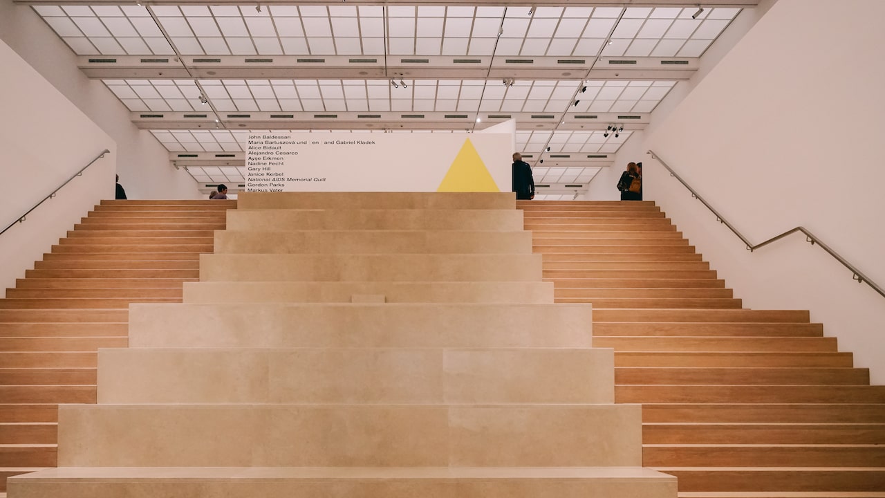 The Main Space of the Draiflessen Collection for the opening of the Language/Text/Image Exhibition