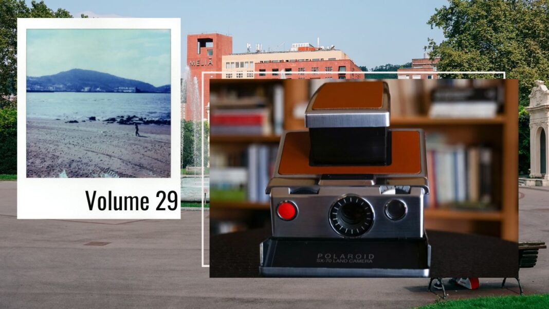 Basque Country Polaroid SX-70 Cover The Polaroid SX-70 and a photo shot with it. The image serves as the cover photos for an article about polaroid photography at the Basque Country in Spain written by George Pavlopoulos for the travel blog Letters to Barbara