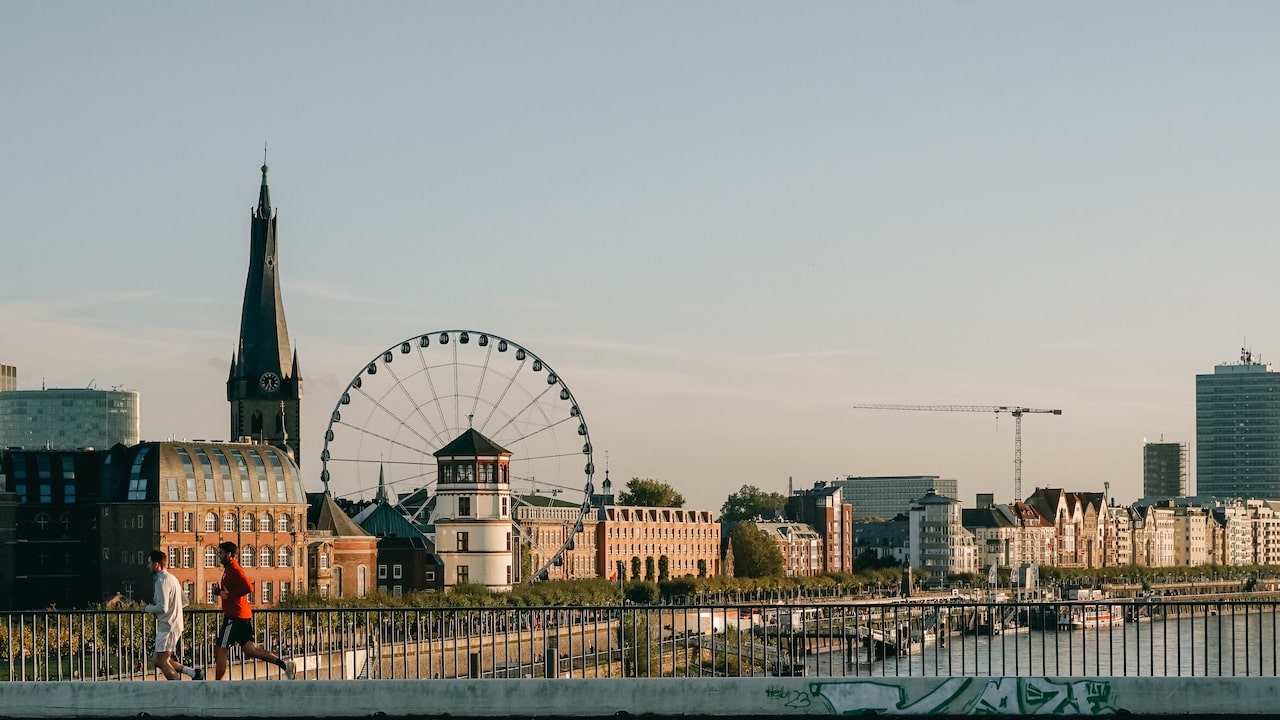 Dusseldorf skyline for the 2024 Year Review