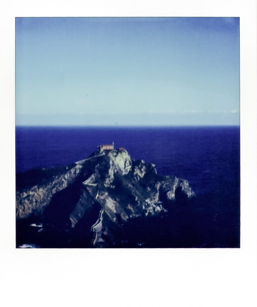 San Juan de Gaztelugatxe at the Basque Country with the Polaroid SX-70