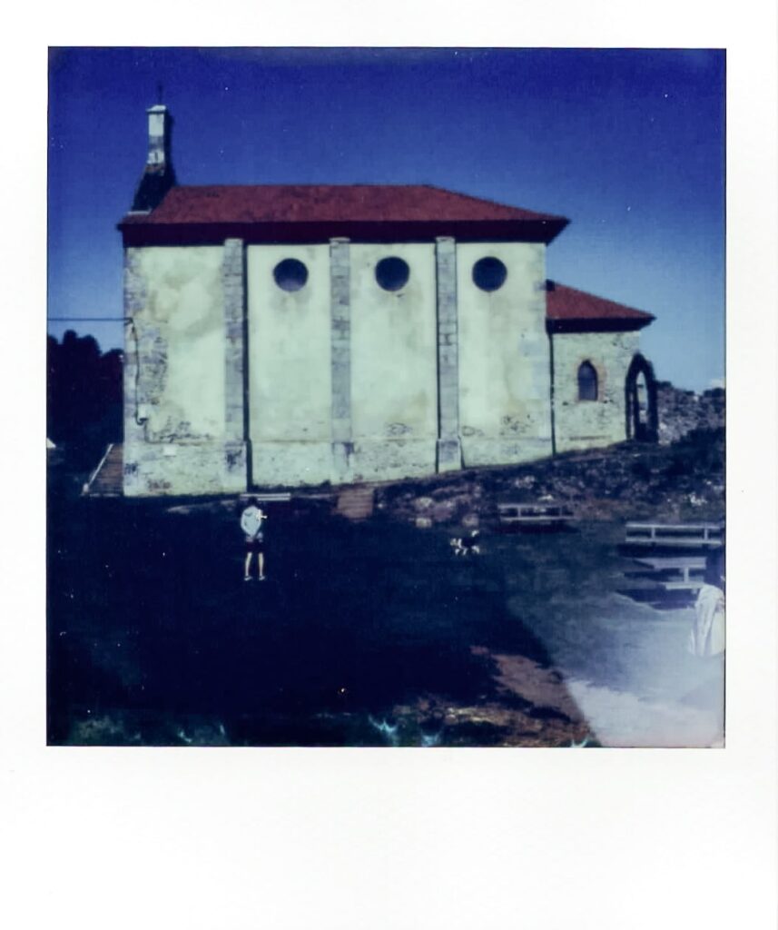 Mundaka Church at the Basque Country with the Polaroid SX-70