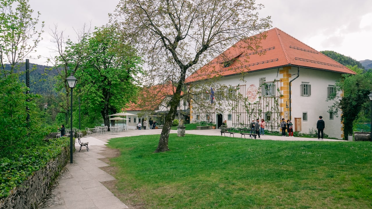 Buildings at the Bled Island